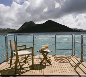 Swimming Deck On Board Yacht ALFA NERO