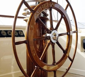 yacht's wheel - helm