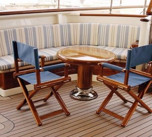 Furniture With Chairs: Yacht ATHENA's Sun Deck Photograph