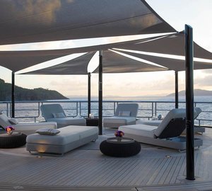 Sunbathing area on helipad