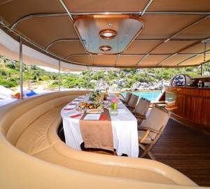 Alfresco Dining Area On Aft Deck