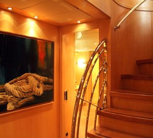 Stairwell and art detail