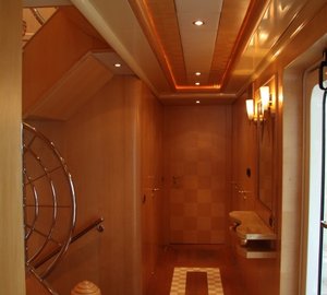 Foyer detail with lovely wood panelling