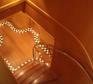 wooden stairwell detail