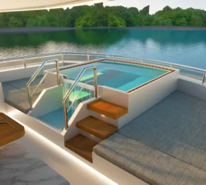 Sun deck jacuzzi
