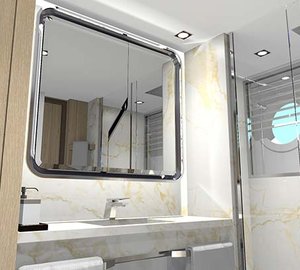 GUEST CABIN ENSUITE VANITY VIEW