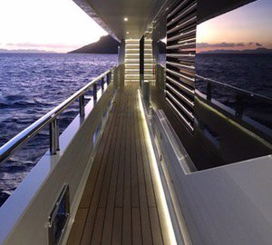 Motor Yacht LIQUID SKY By CMB Yachts - Side Deck