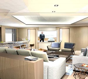 SKYLOUNGE VIEW FROM AFT DOORS TO BAR