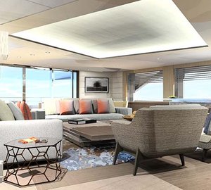 SKYLOUNGE VIEW TO AFT DOORS PORTSIDE