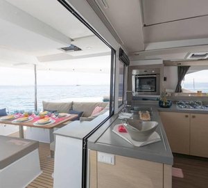Galley Opened Onto Aft Deck