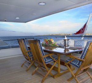 Aft Eating/dining Aboard Yacht ADO