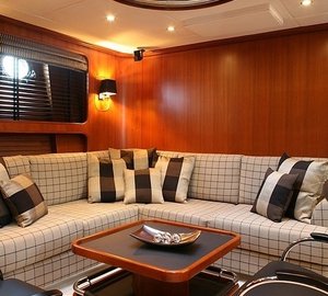 Saloon On Board Yacht GITANA