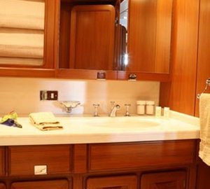 Close Up: Yacht GITANA's Bath Pictured