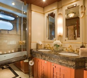 Starboard Side Guest's Bath On Yacht ATLANTICA