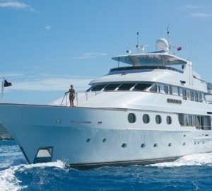Forward Aspect: Yacht ATLANTICA's Cruising Image