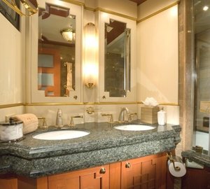 Portside Guest's Bath On Board Yacht ATLANTICA