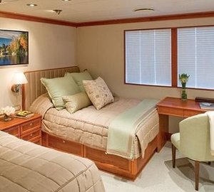 Double Sized Guest's Cabin Aboard Yacht SILVER CLOUD