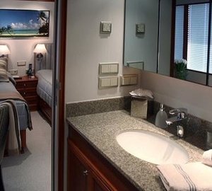 Twin Bed Cabin Toilet On Board Yacht SILVER CLOUD