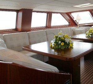Deck Saloon Aboard Yacht INFATUATION