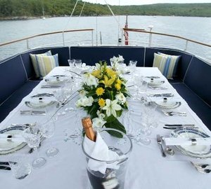 Cockpit Eating/dining Aboard Yacht INFATUATION