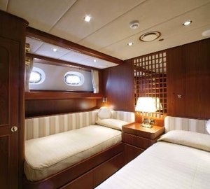 Twin Bed Cabin On Board Yacht INFATUATION