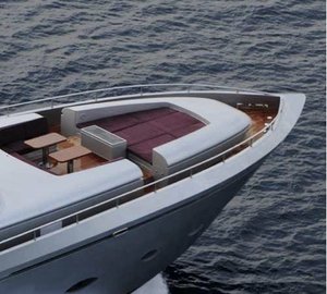 From Above: Yacht MY TOY's Ship's Bow Captured