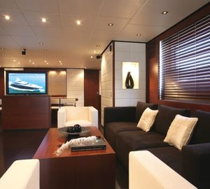 Saloon Screening On Yacht ANNAMIA