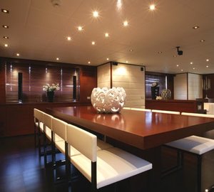 Clear Furniture Aboard Yacht ANNAMIA