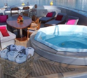 Jacuzzi Pool Aboard Yacht ANNAMIA