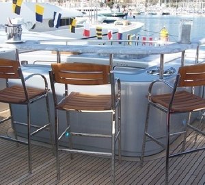 External Drinks Bar On Board Yacht ANNAMIA
