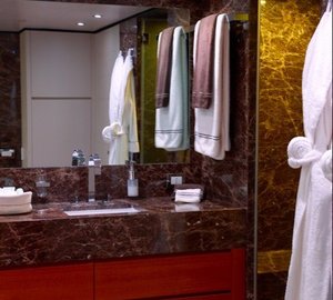 Main Master Bath On Board Yacht ANNAMIA
