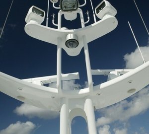 Mast Aboard Yacht WORLD IS NOT ENOUGH