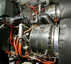 Engine Area Aboard Yacht WORLD IS NOT ENOUGH