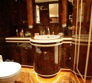 Daytime Toilet On Board Yacht WORLD IS NOT ENOUGH