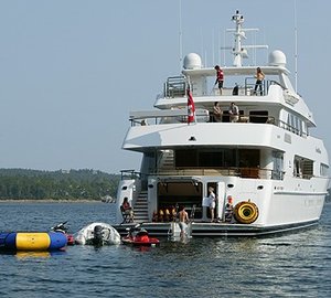 Water Toys On Yacht FOUR WISHES