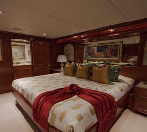 Guest's Cabin Aboard Yacht RELENTLESS
