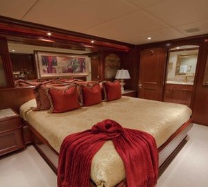 Guest's Cabin Aboard Yacht RELENTLESS