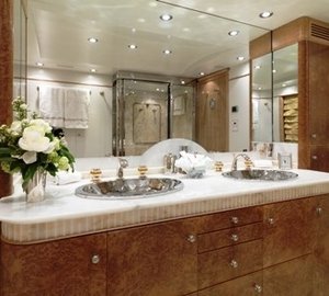 Close Up: Yacht BALAJU's Guest's Bath Captured