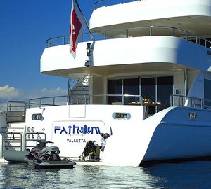 Stern Aboard Yacht FATHOM