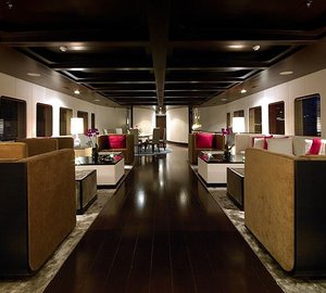 Profile: Yacht FATHOM's Saloon Pictured