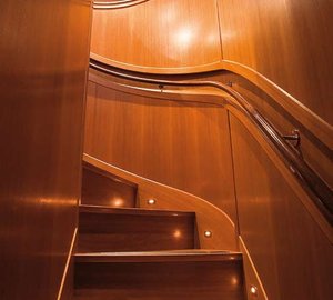 Stairway Aboard Yacht HERITAGE