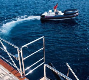 Ship's Tender Aboard Yacht HERITAGE