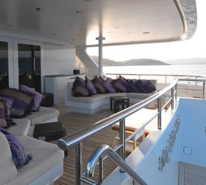 Covered Zone On Board Yacht MY LITTLE VIOLET