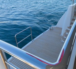 Close Up On Board Yacht MY LITTLE VIOLET