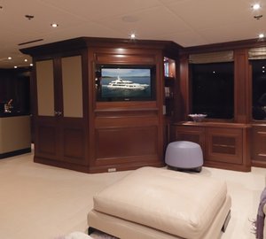 Television: Yacht MY LITTLE VIOLET's Saloon Pictured
