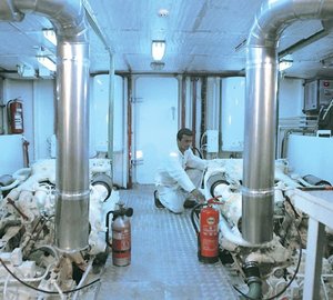 Engine Area Aboard Yacht GOLDEN HEAD