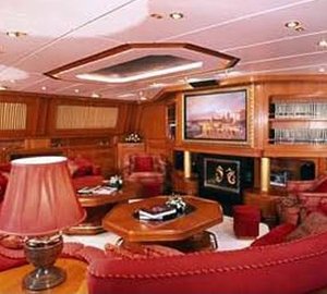 Saloon Aboard Yacht ANDROMEDA LA DEA