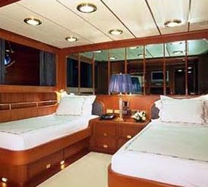 Twin Bed Cabin On Yacht ANDROMEDA LA DEA