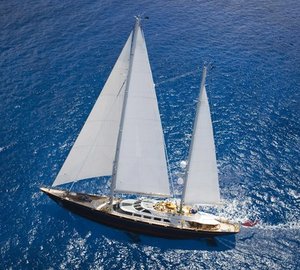 From Above Aspect On Yacht ANDROMEDA LA DEA