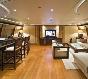Drinks Bar With Saloon Aboard Yacht LET IT BE